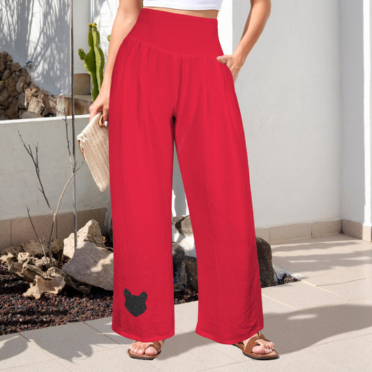 Glitter Bearcat Pants, Red