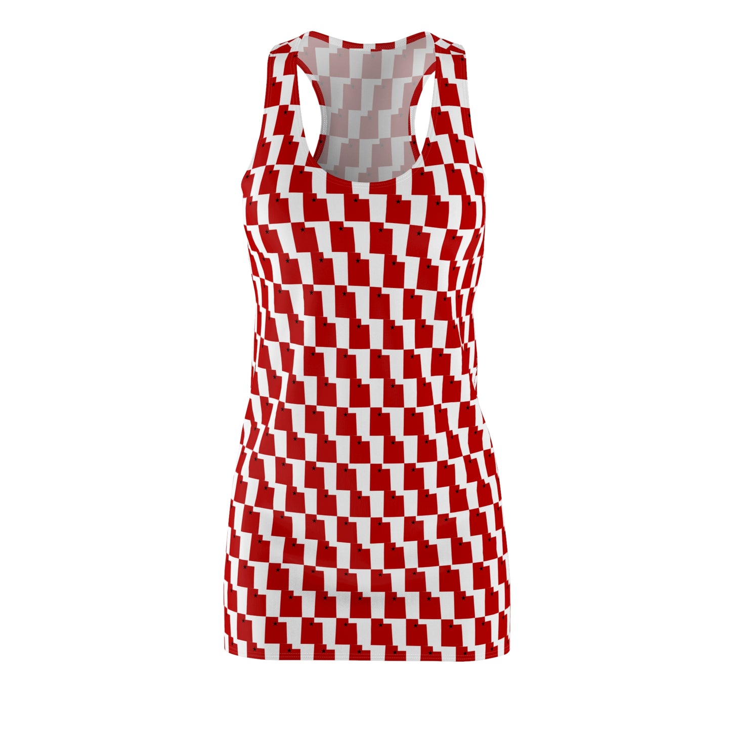 UT White Print Racerback Dress