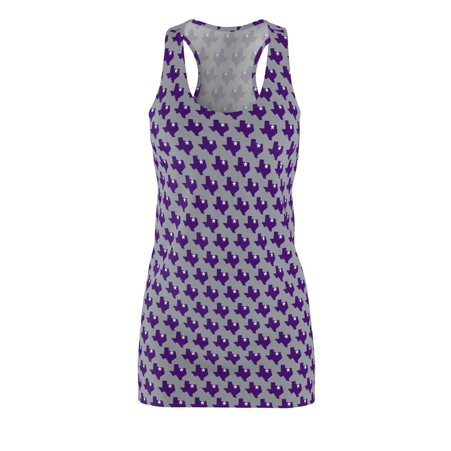 TX Gray Print Racerback Dress
