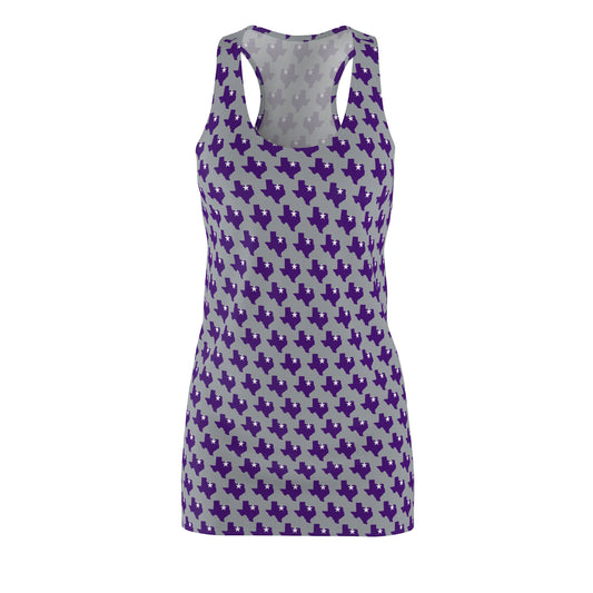 TX Gray Print Racerback Dress