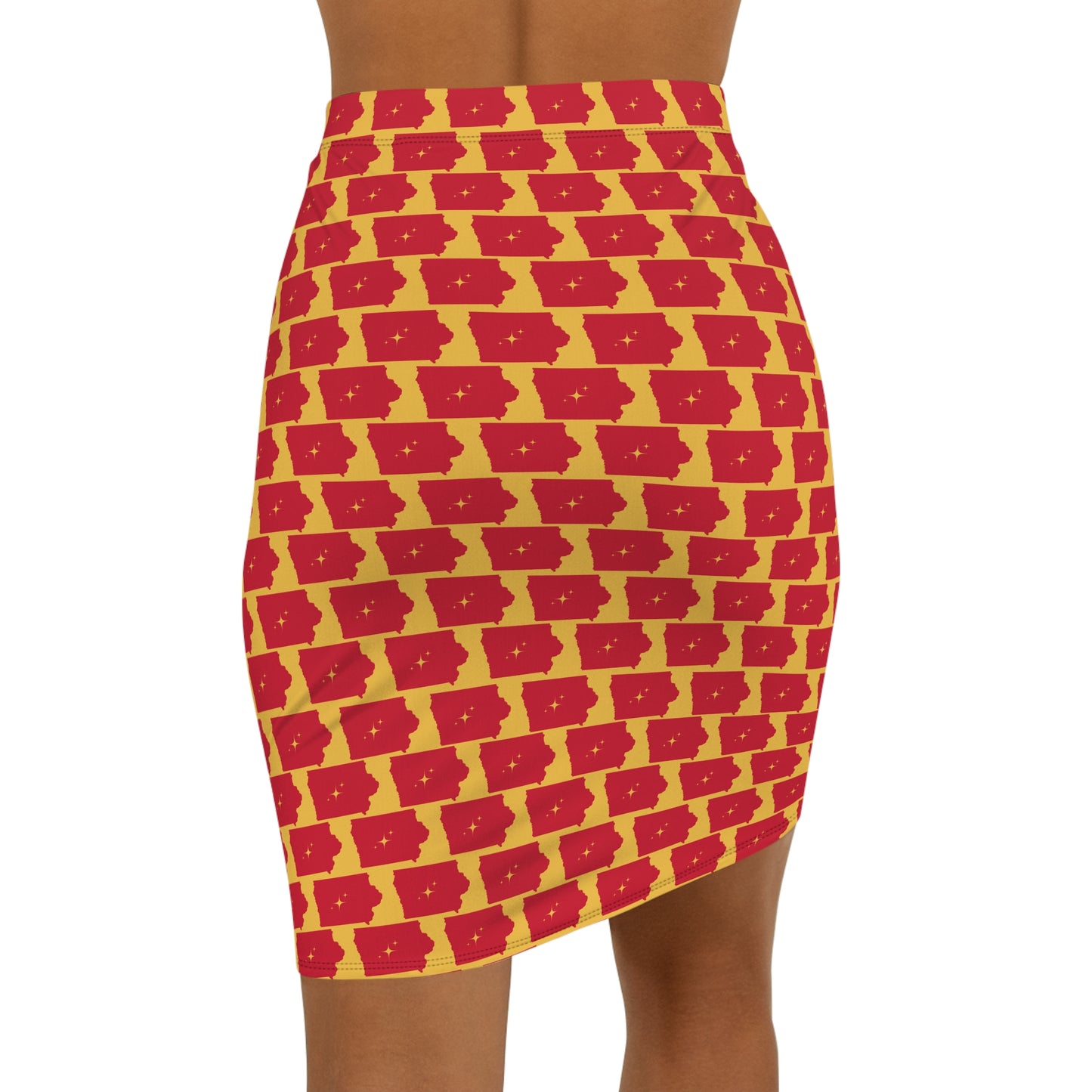 Ames Print Gold, Chic Mid-Waist Pencil Skirt, Trendy Office Wear, Stylish Casual Skirt, Vibrant Holiday Fashion, Unique Gift for Her, Women's Fashion [...]