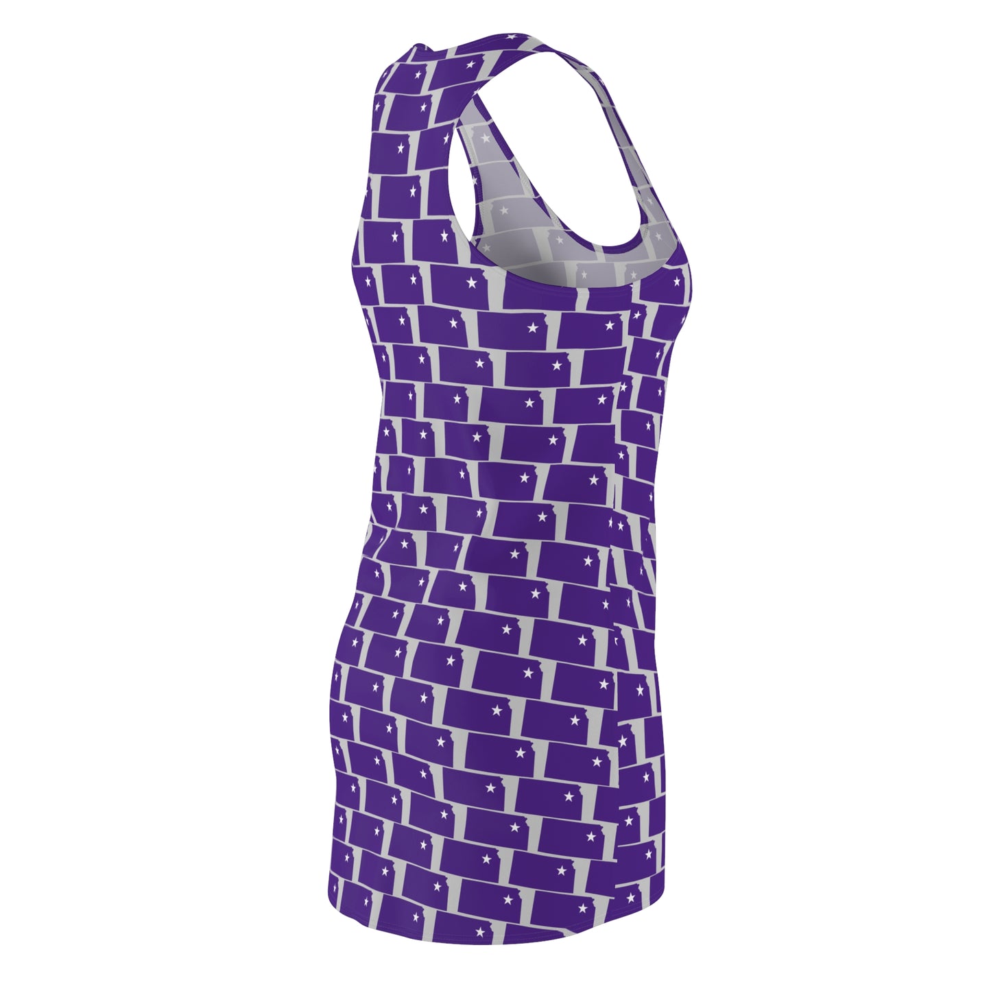 KS Gray Print Racerback Dress