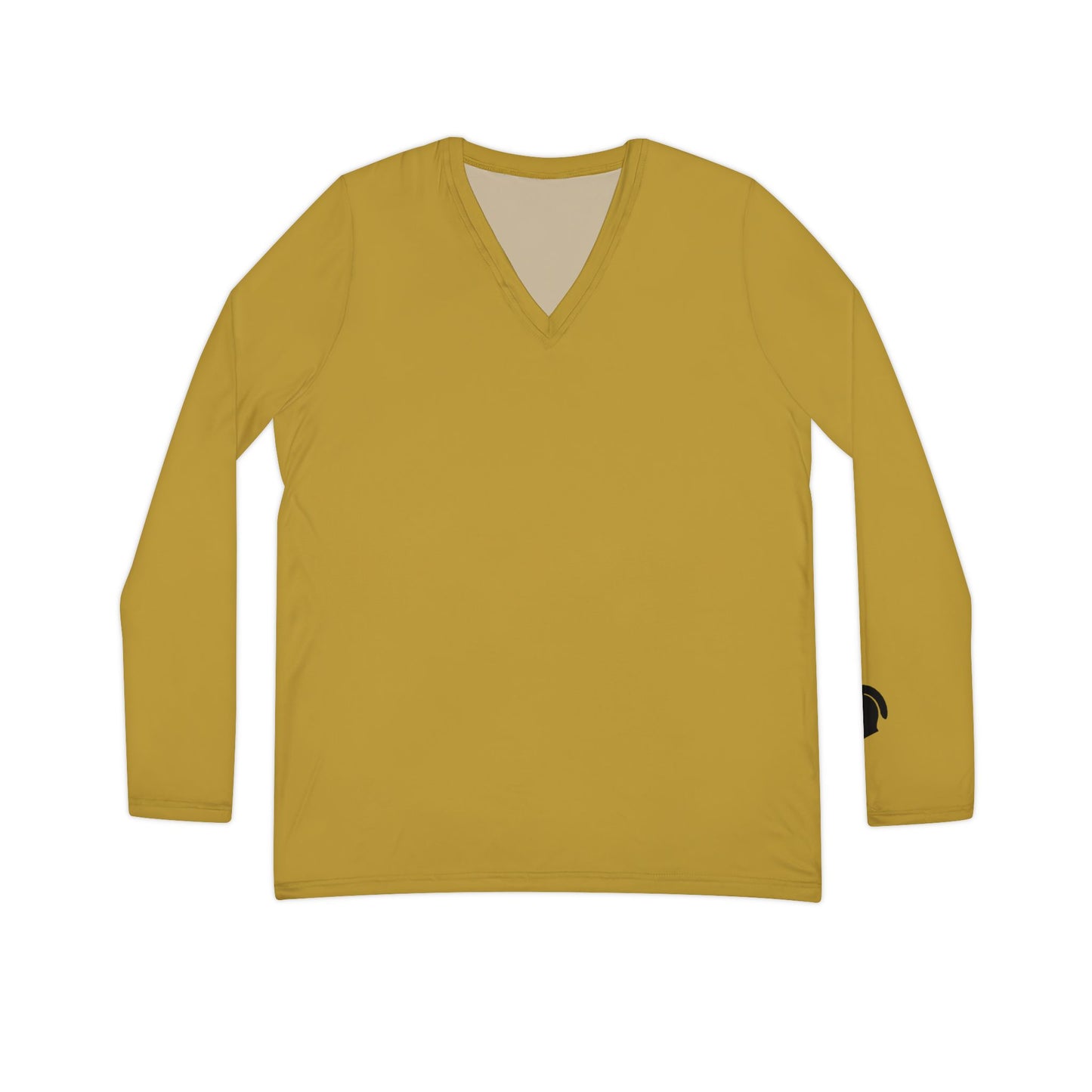 Knight Women's Long Sleeve V-Neck Shirt, Gold