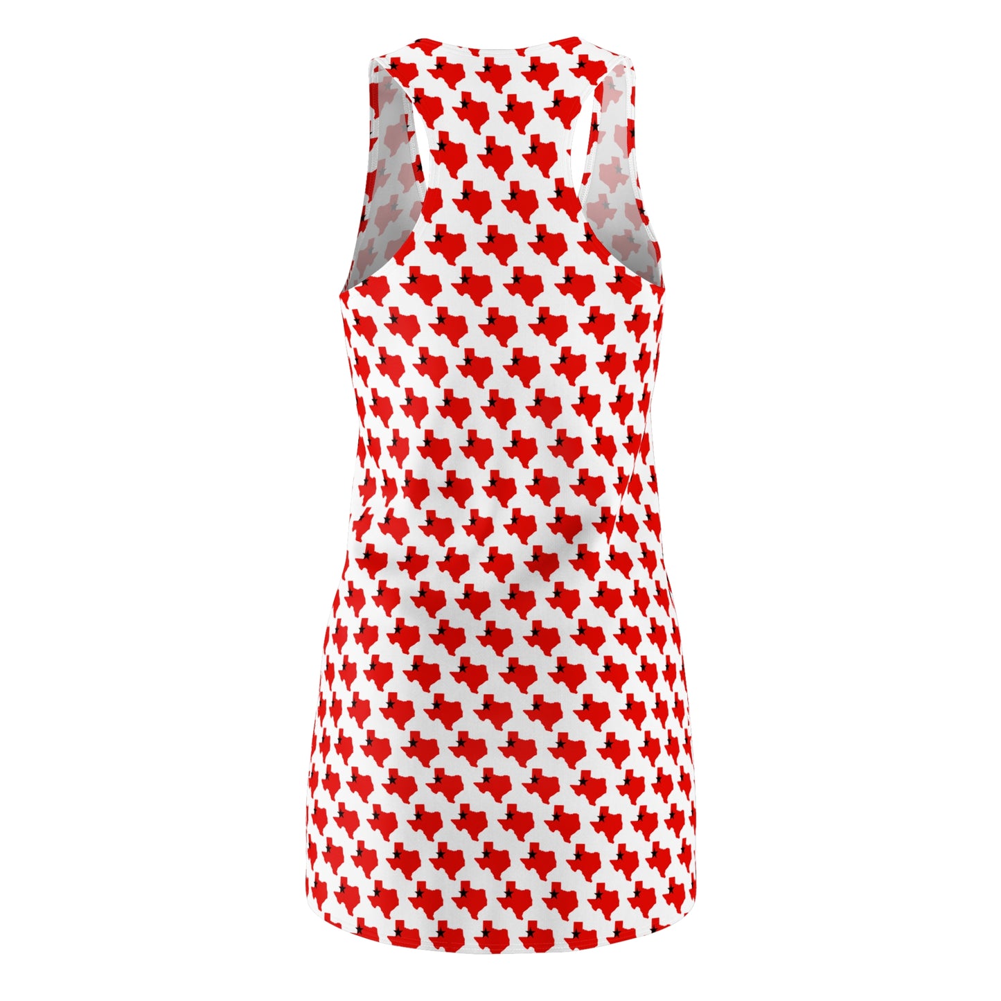 TX White Print Racerback Dress