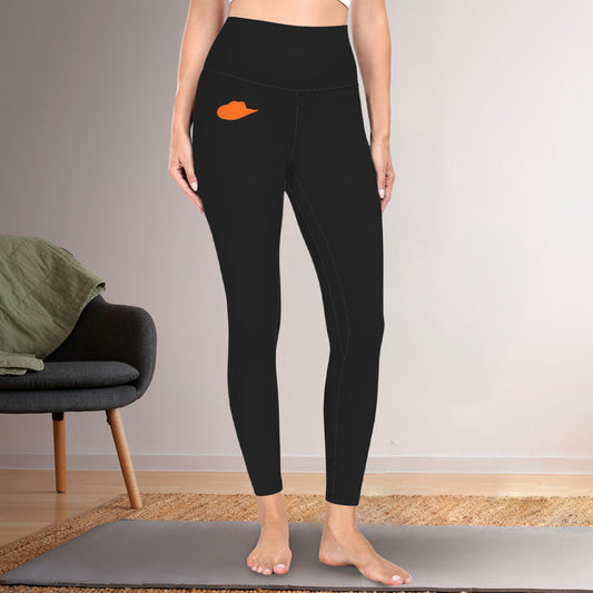 Black Cowgirl Active Leggings
