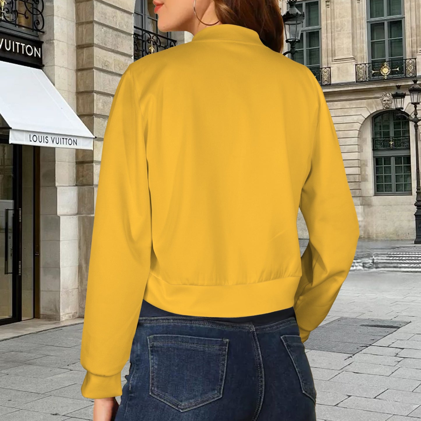 Gold Bear Bomber Jacket