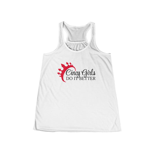 "Cincy Girls Do It Better" Flowy Racerback Tank