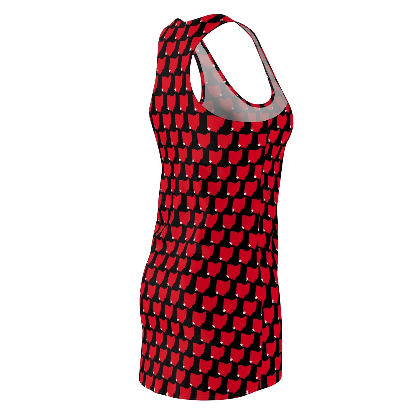 Ohio Black Print Racerback Dress