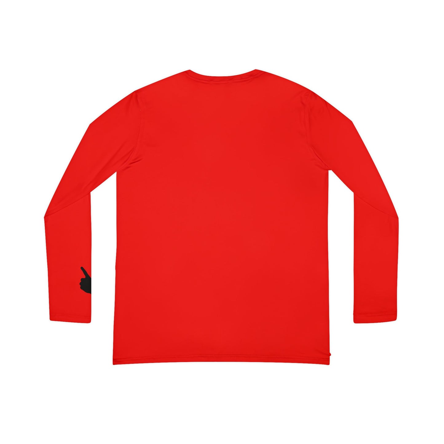 Guns Up Women's Long Sleeve V-Neck Shirt, Scarlet