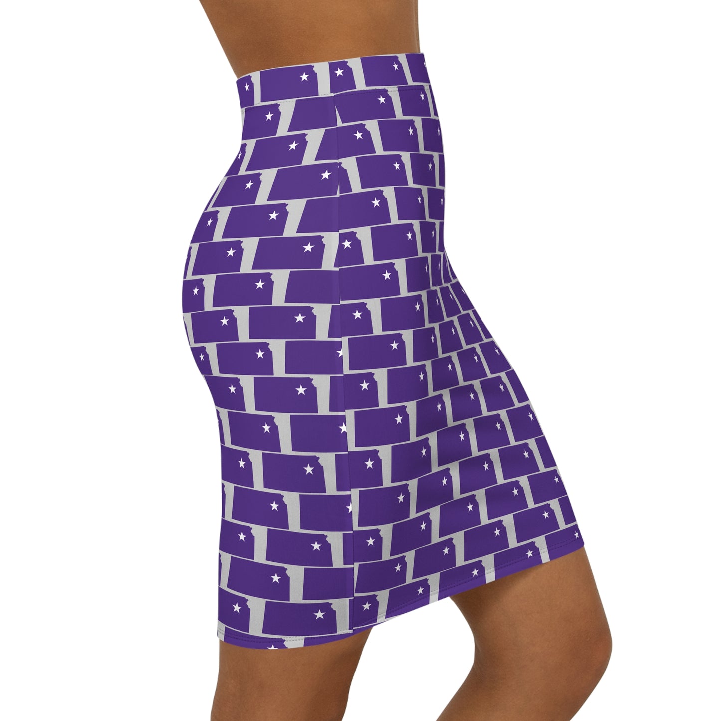 Manhattan Gray Print, Chic Women's Pencil Skirt, Stylish Office Skirt, AOP Patterned Skirt, Versatile Casual Skirt, Perfect for Events, Trendy Fashion Piece