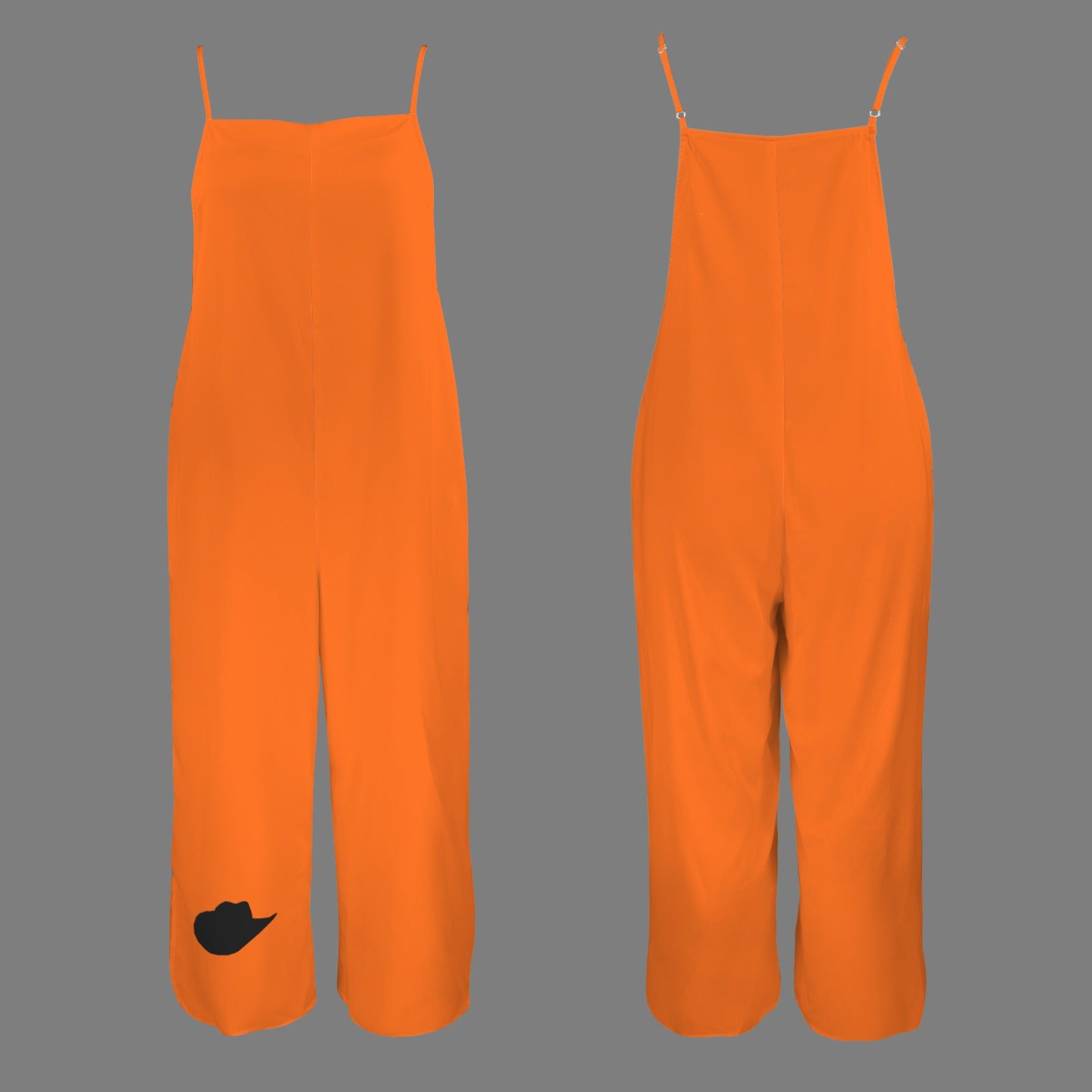Cowgirl Wide Leg Jumpsuit, Orange
