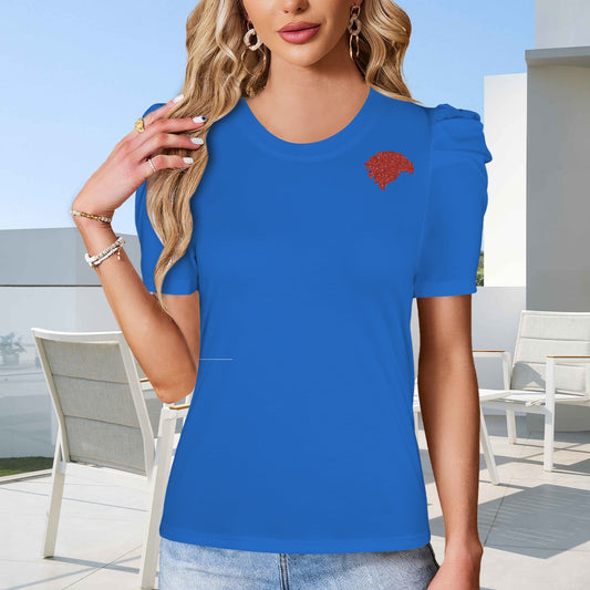 Glitter Jayhawk Top, Blue