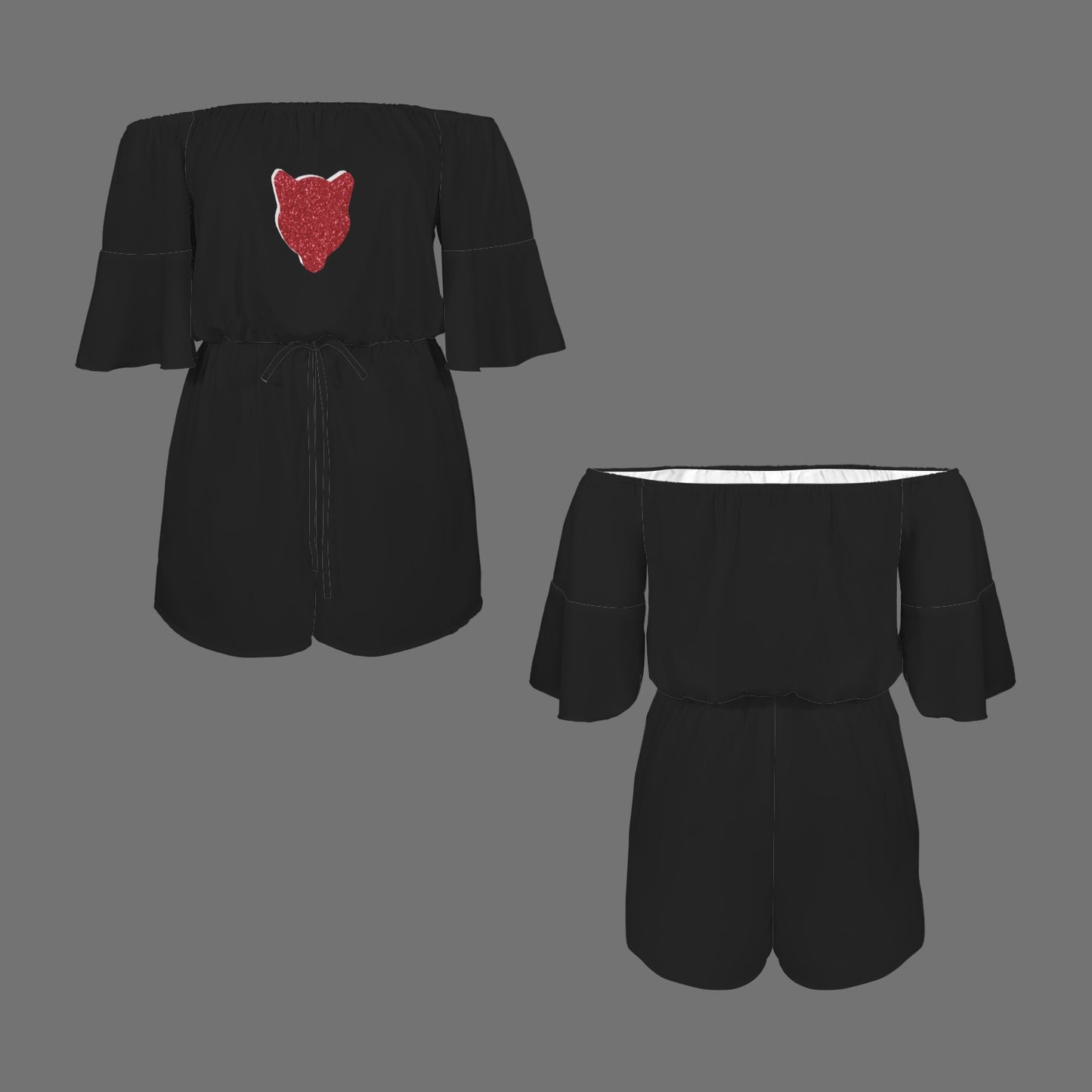 Houston Glitter Cougar Romper