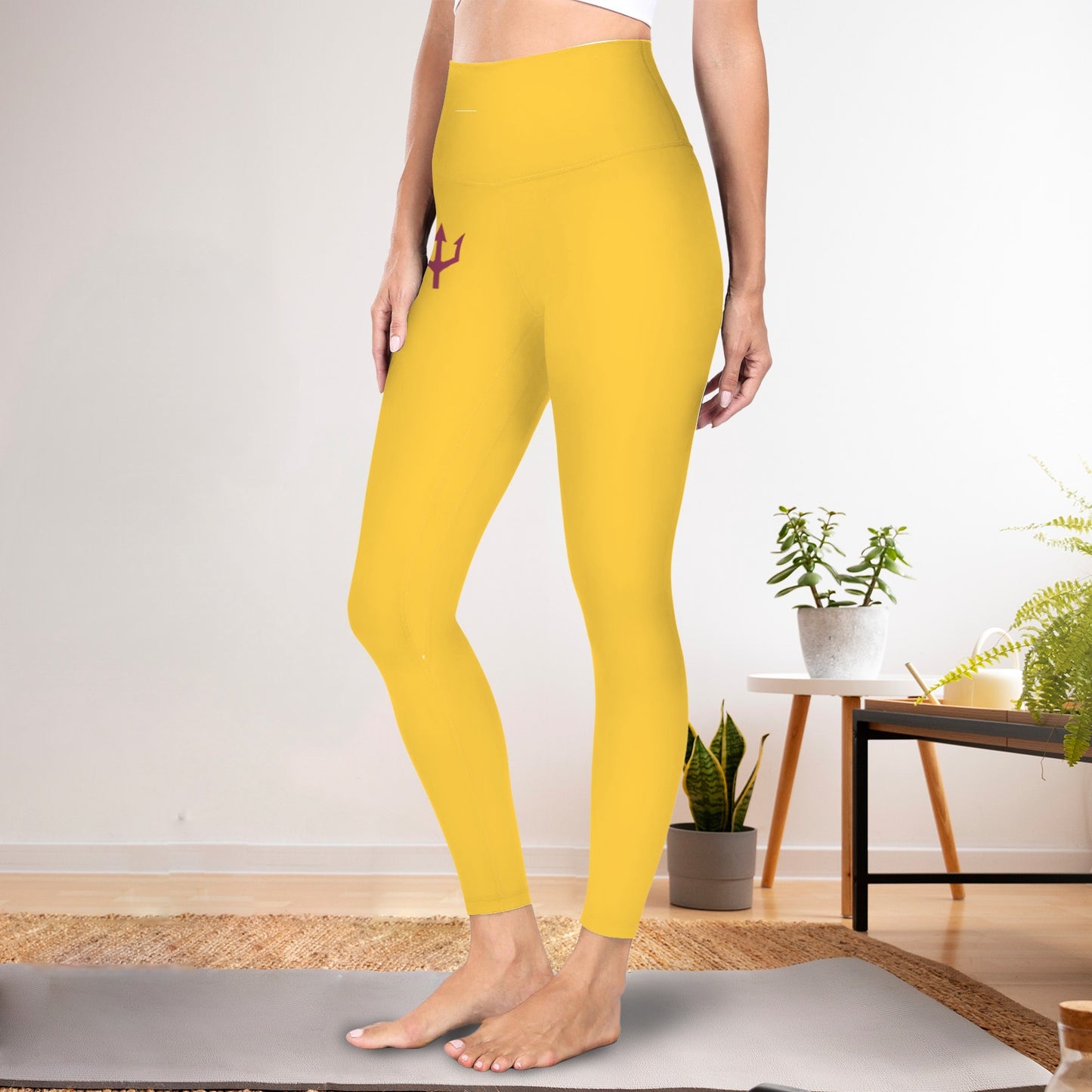 Gold Trident Active Leggings