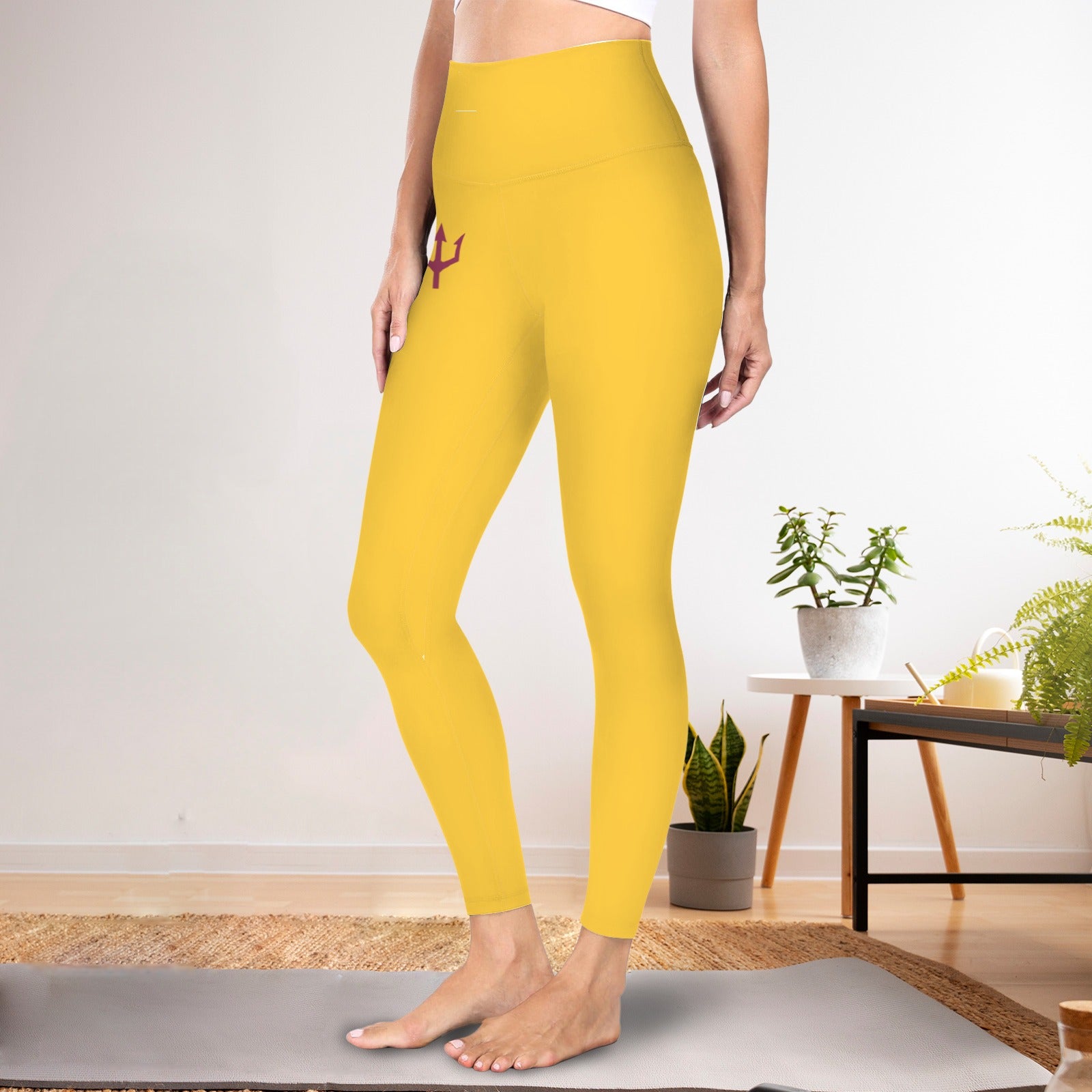 Gold Trident Active Leggings