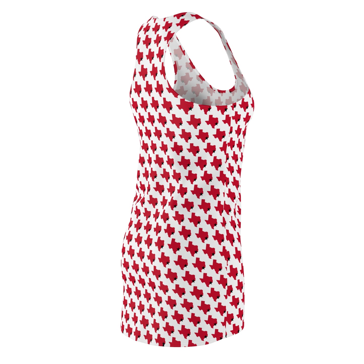 TX White Print Women's Racerback Dress