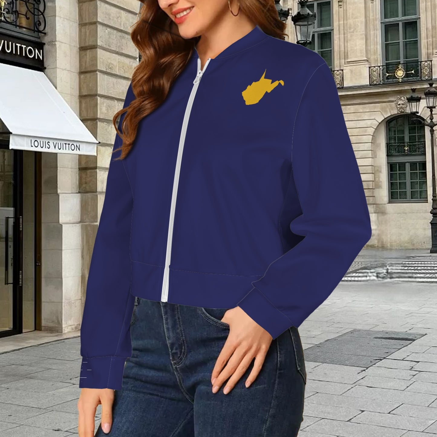 Blue WV Bomber Jacket
