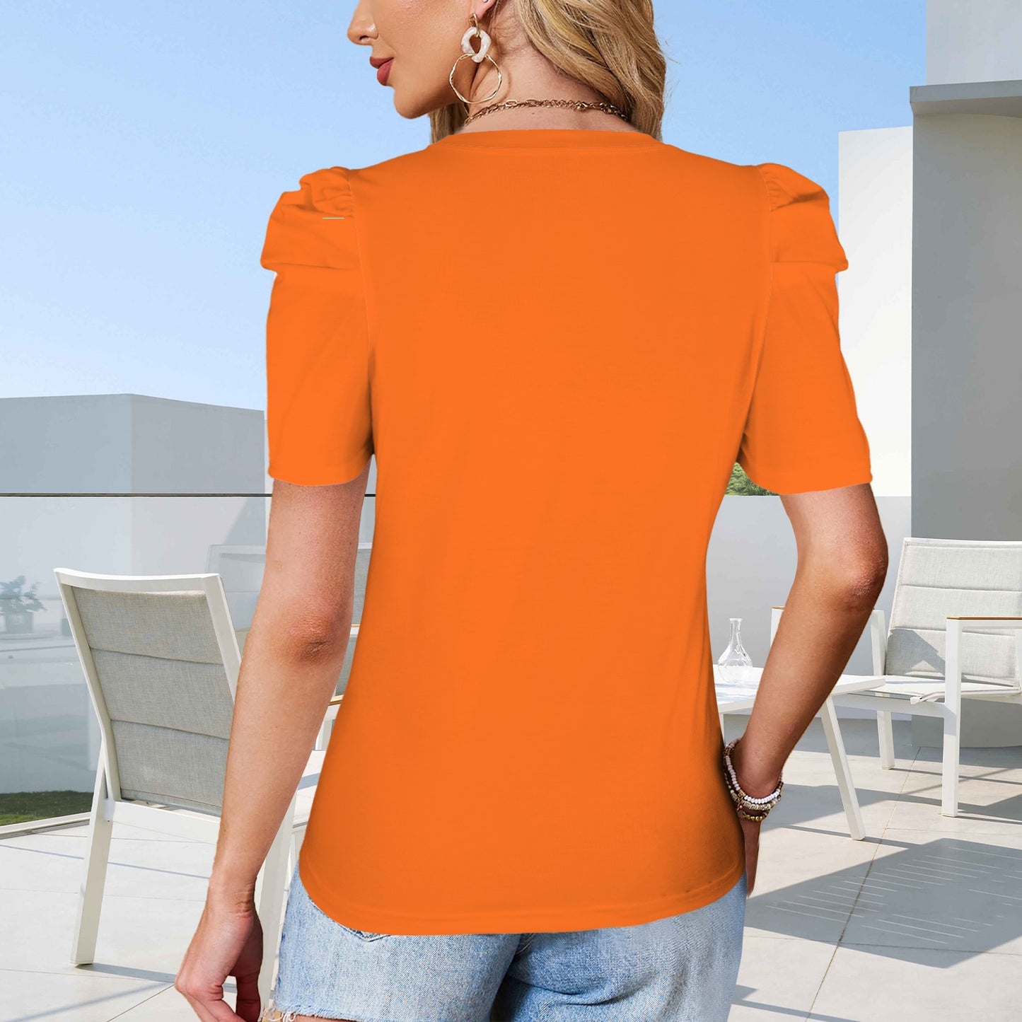 Glitter Cowgirl Top, Orange