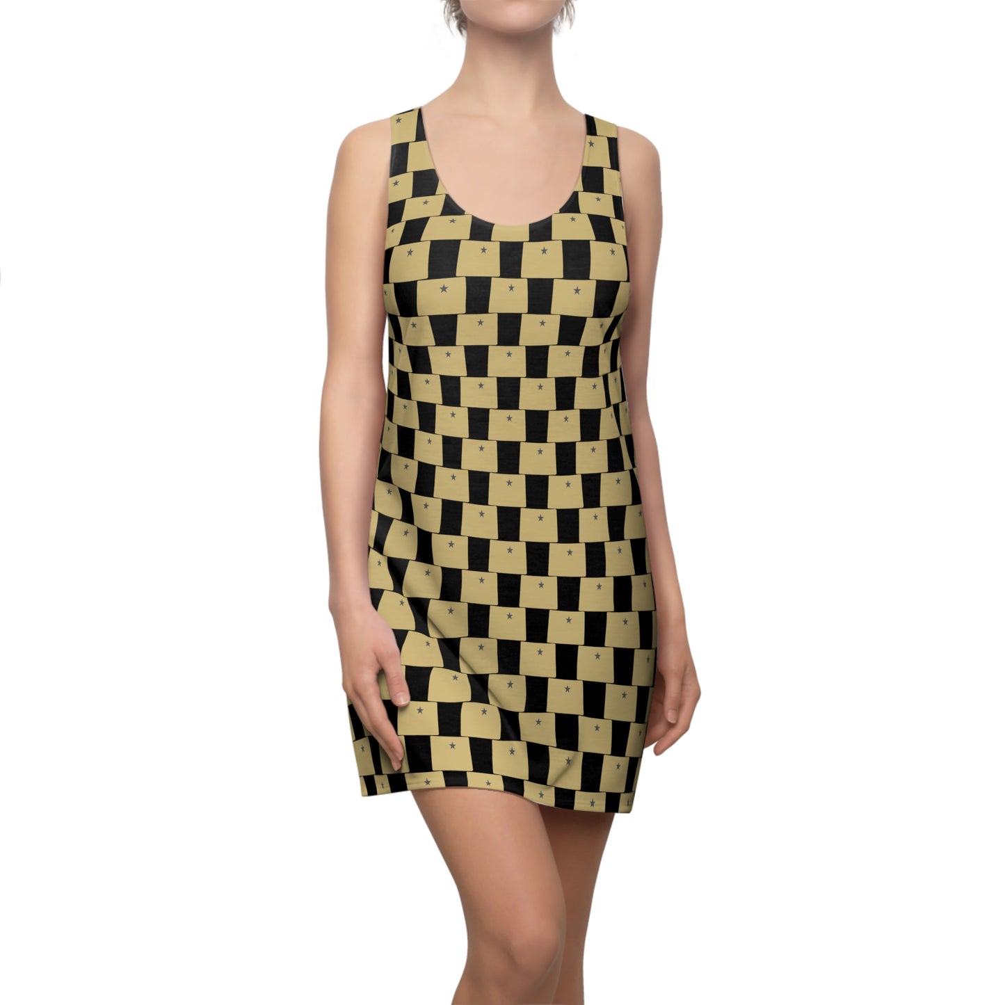 CO Black Print Racerback Dress
