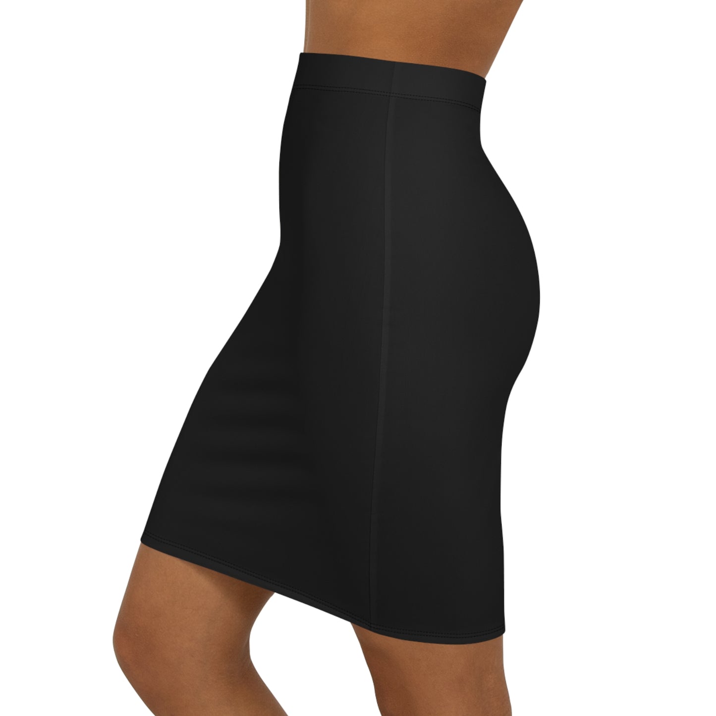 Conference Black Women's Mid-Waist Pencil Skirt