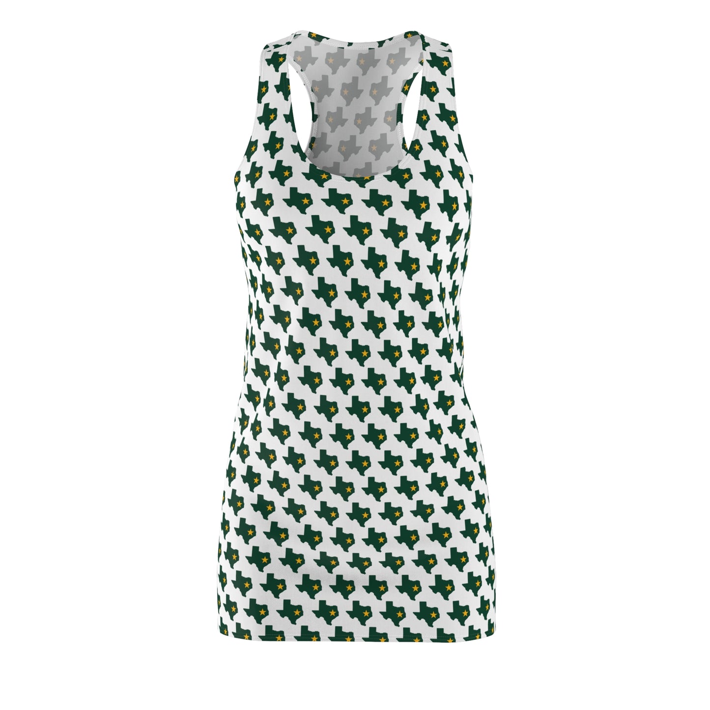 TX White Print Racerback Dress