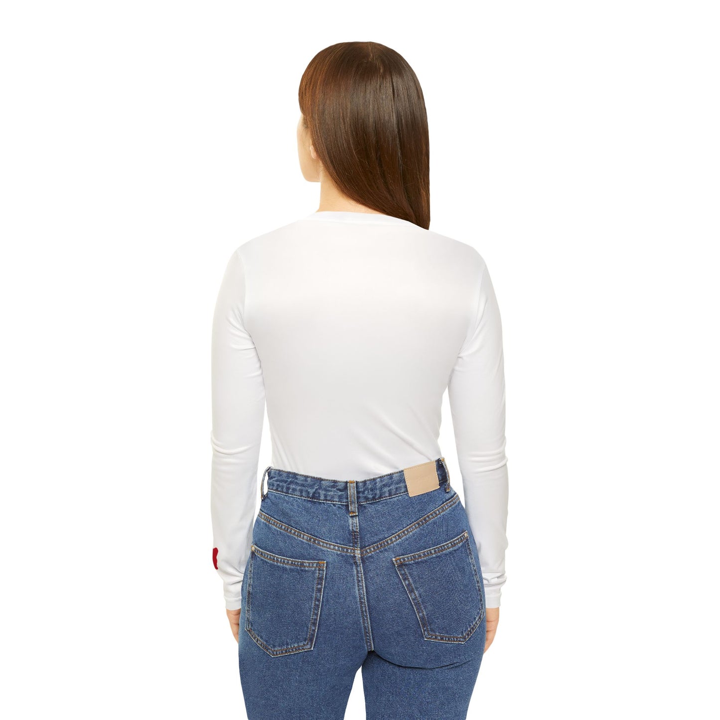 Cougar Women's Long Sleeve V-Neck Shirt, White