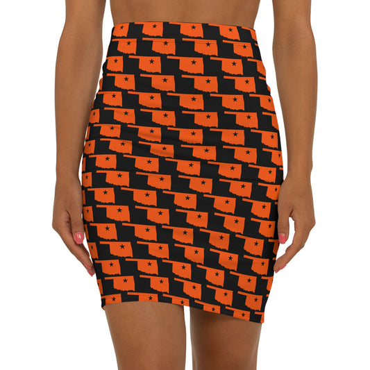 Stillwater Black Women's Mid-Waist Pencil Skirt
