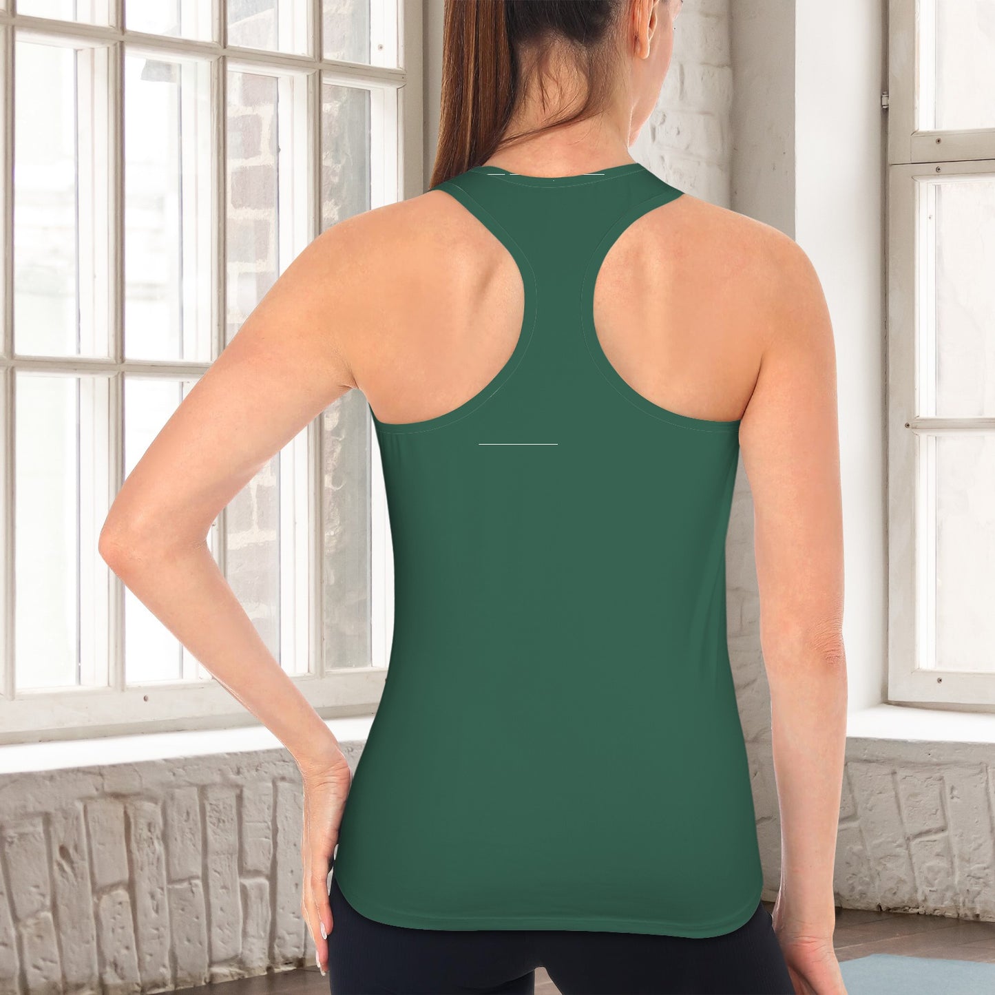Green Bear Racerback Sports Top
