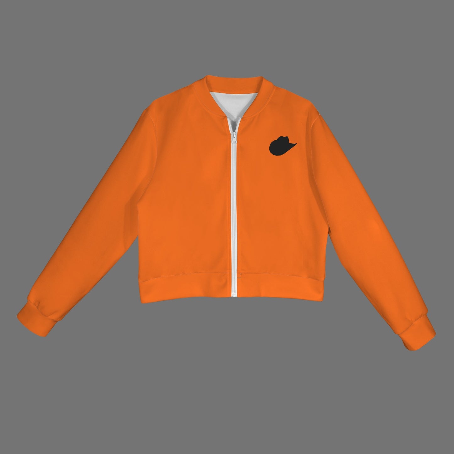 Orange Cowgirl Bomber Jacket