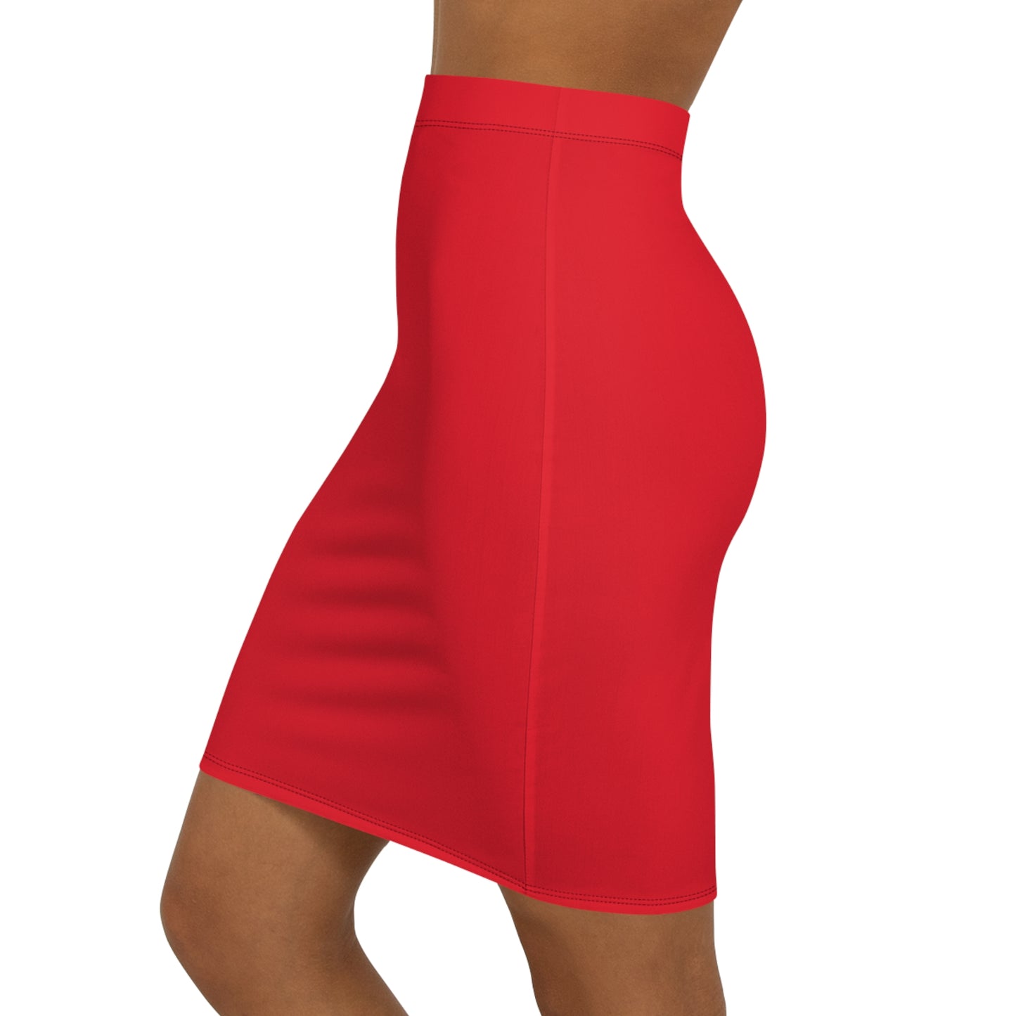 Cincinnati Red Women's Mid-Waist Pencil Skirt