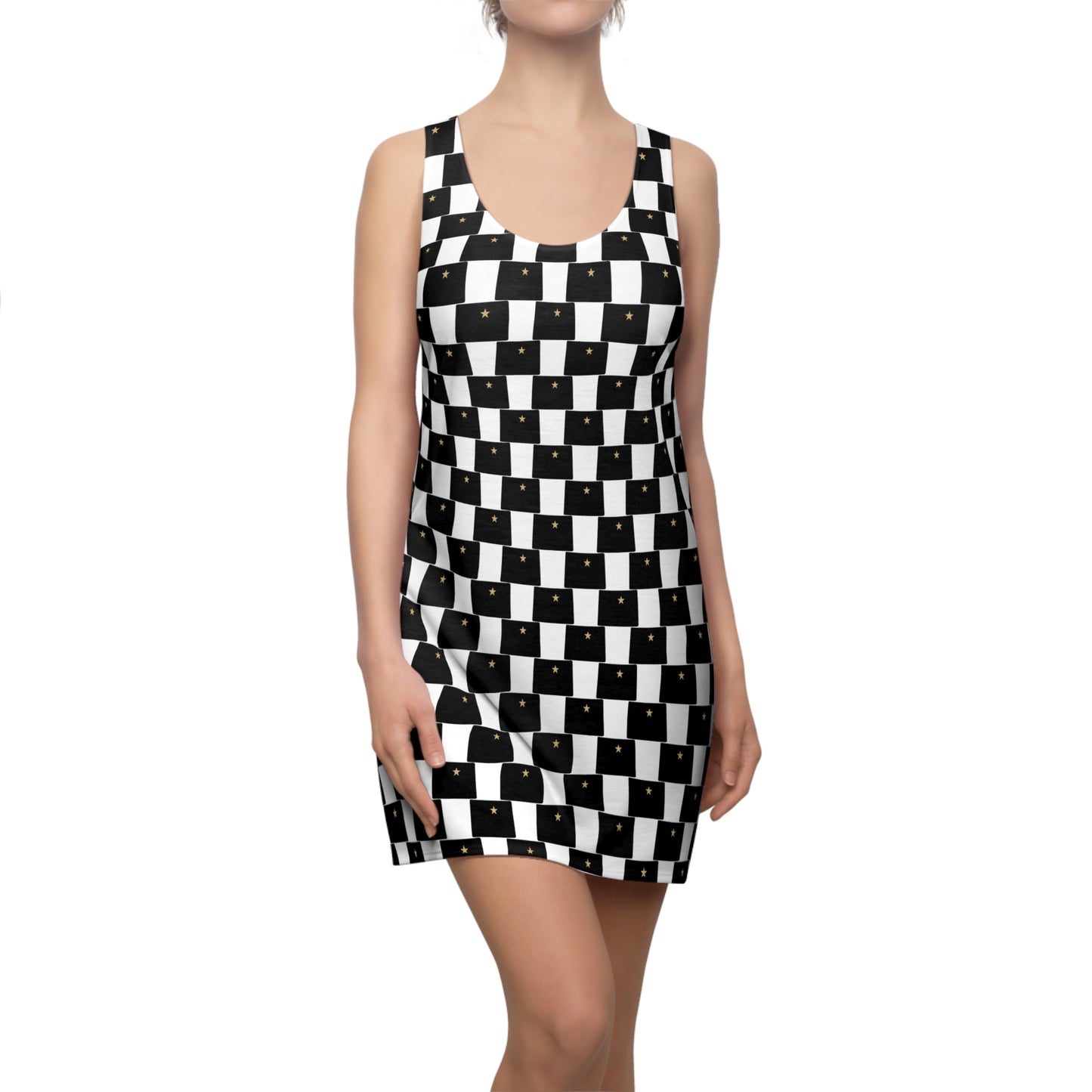 CO White Print Racerback Dress