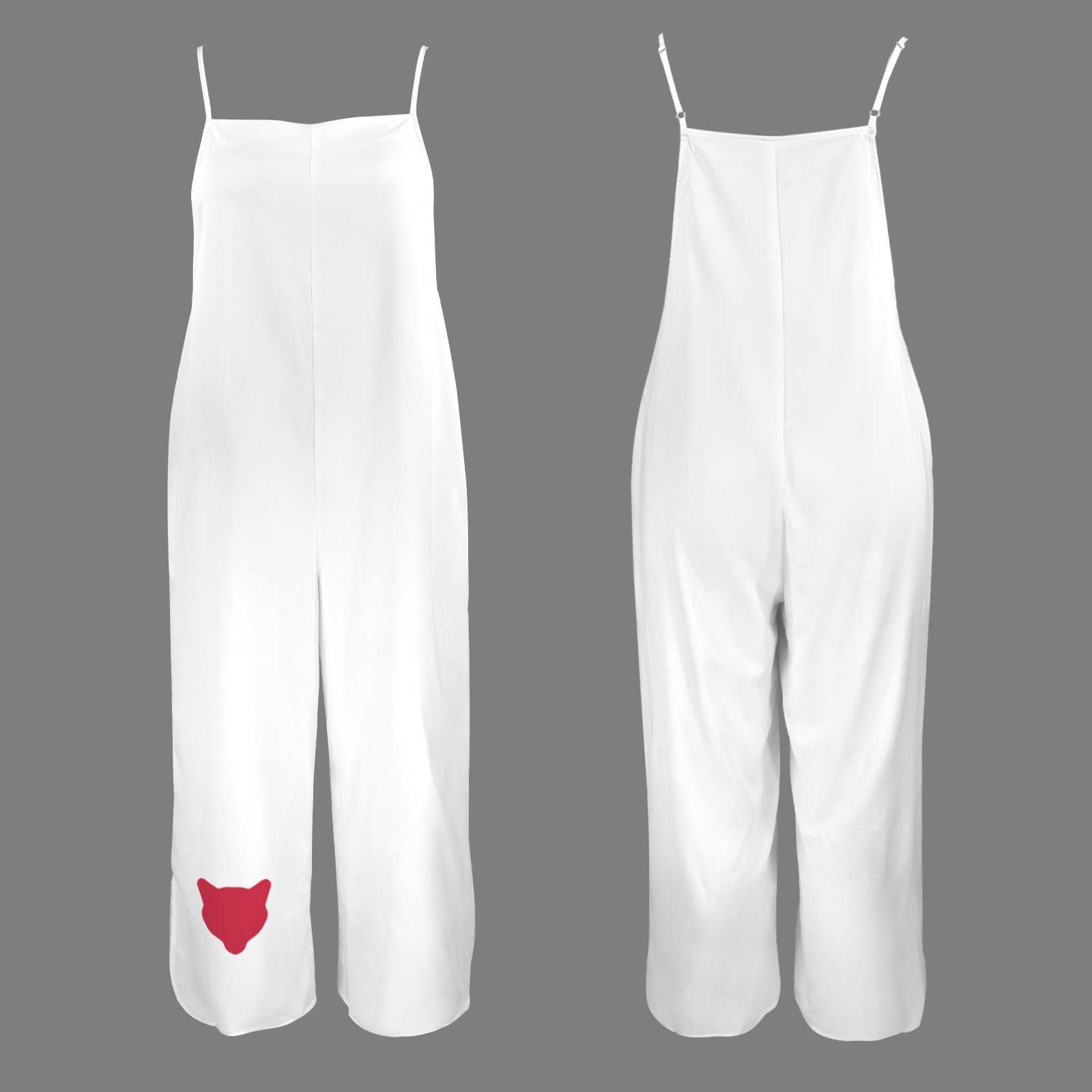 Cougar Wide Leg Jumpsuit, White