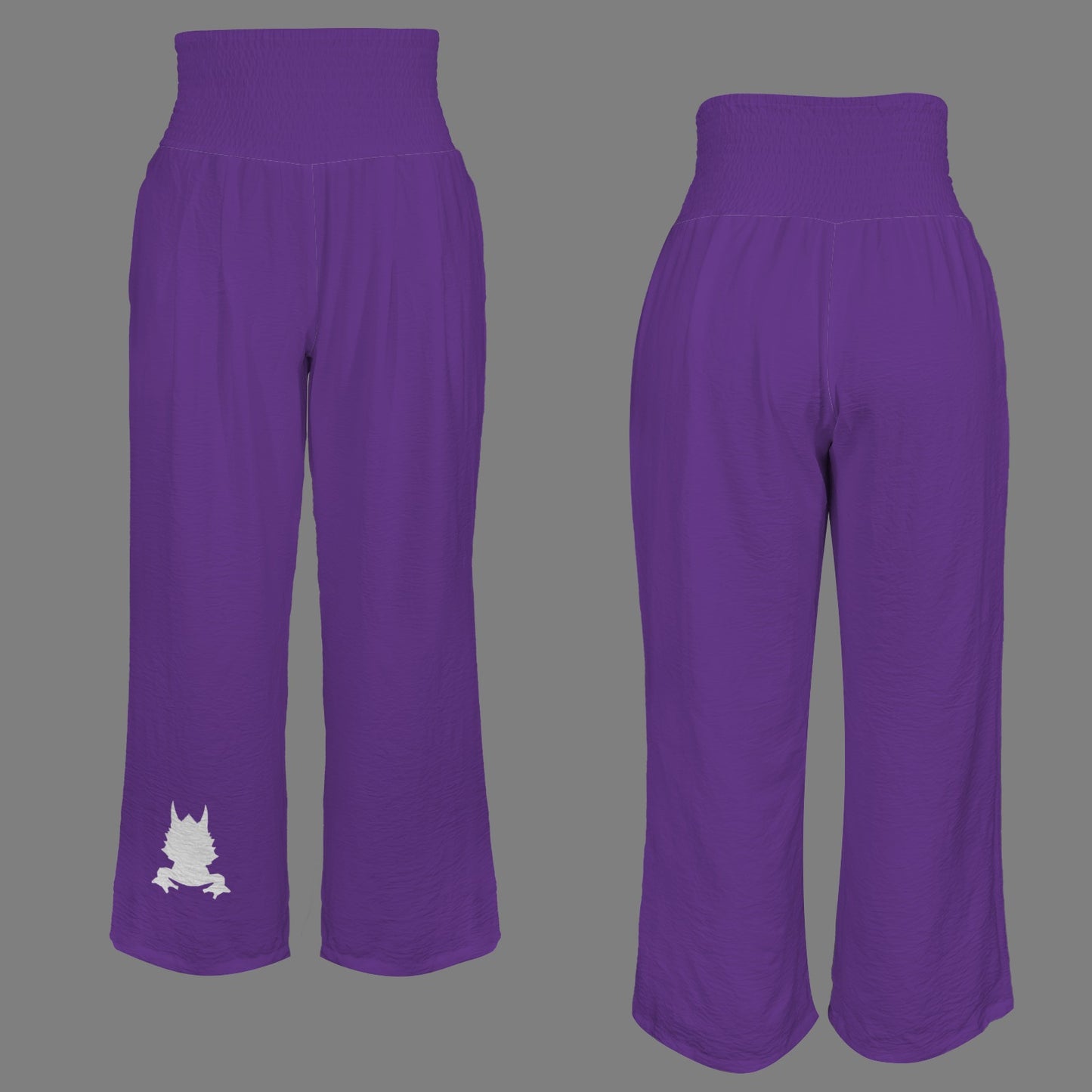 Glitter Horned frog Pants, Purple