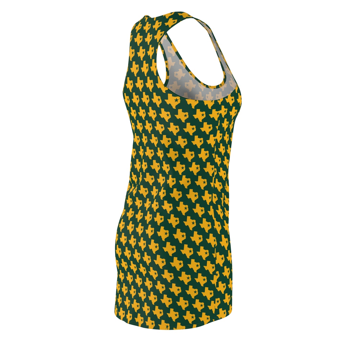 TX Green Print Racerback Dress