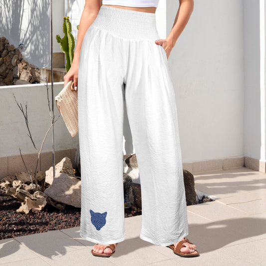 Glitter Cougar Pants, White