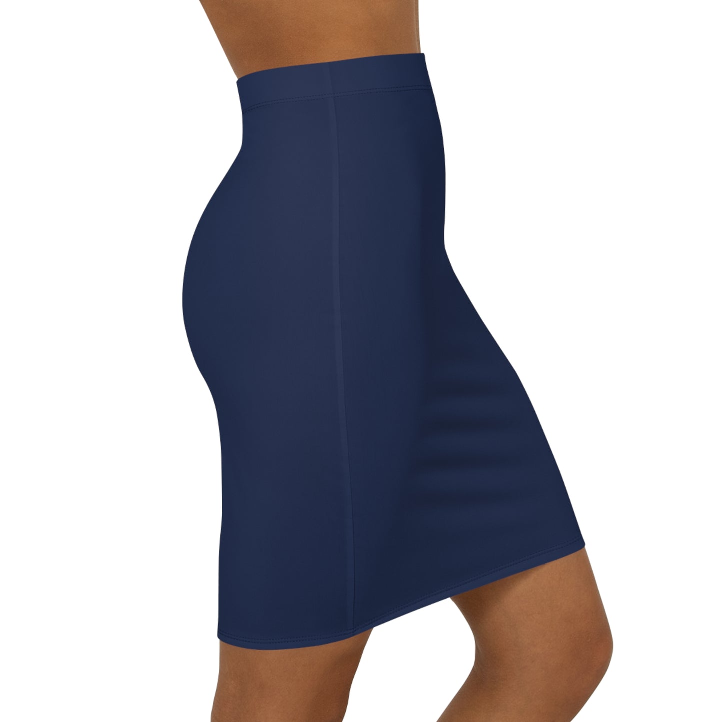 Tucson Blue Women's Mid-Waist Pencil Skirt