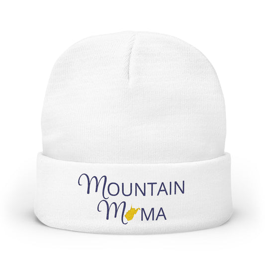 Mountain Mama Embroidered Knit Beanie