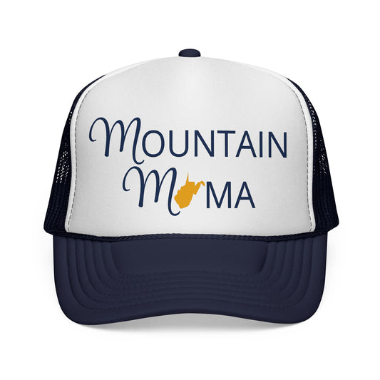 Mountain Mama Navy Trucker Cap