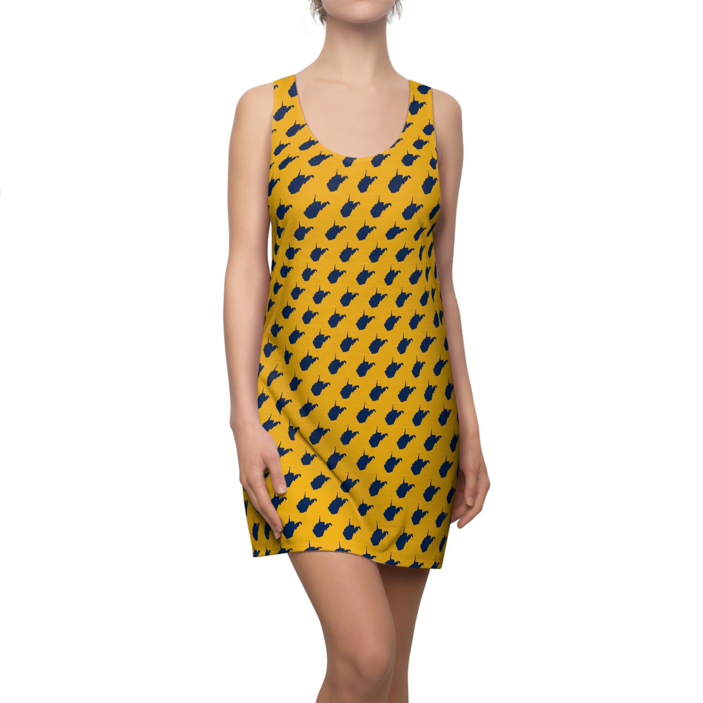 WV Gold Print Racerback Dress