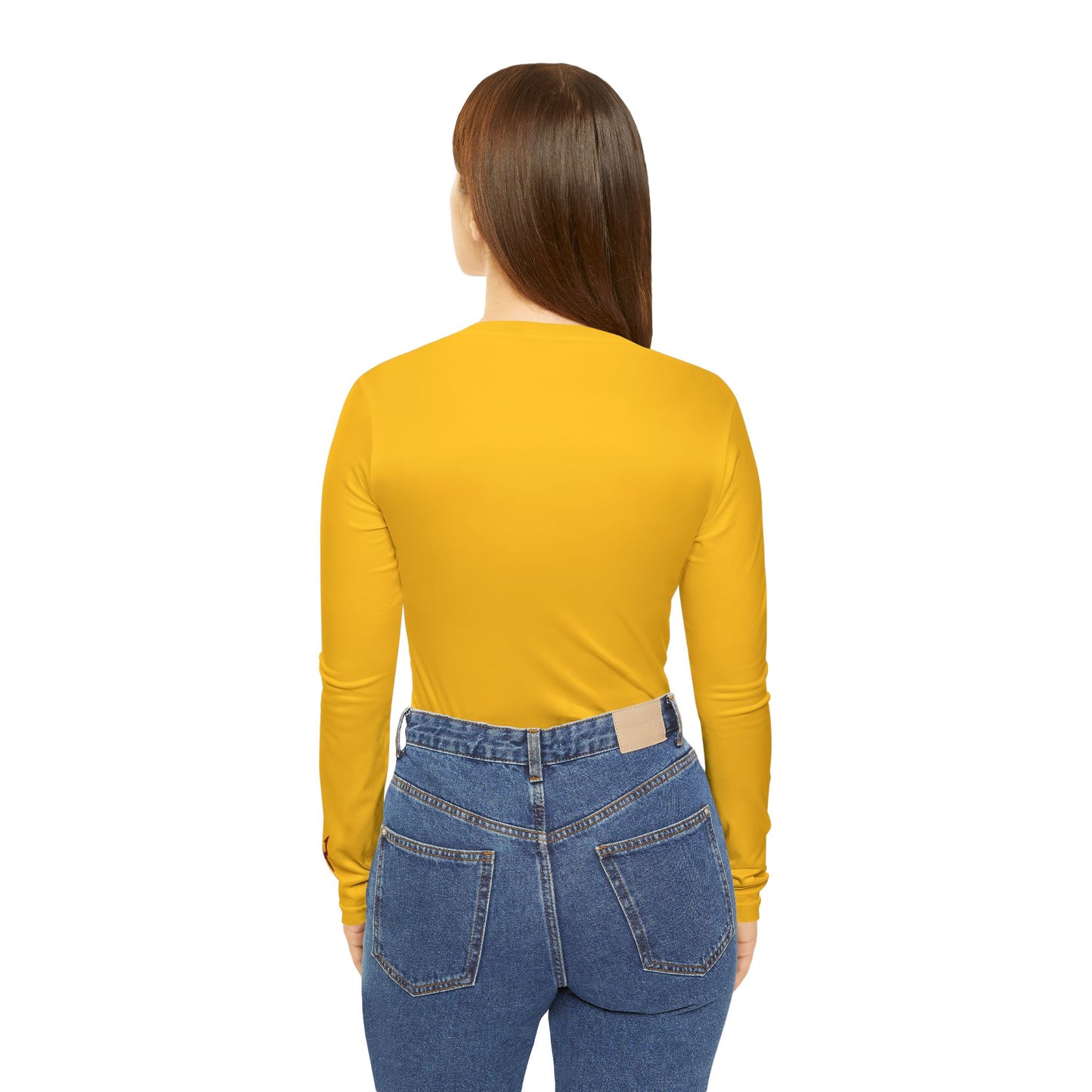 Trident Women's Long Sleeve V-Neck Shirt, Gold