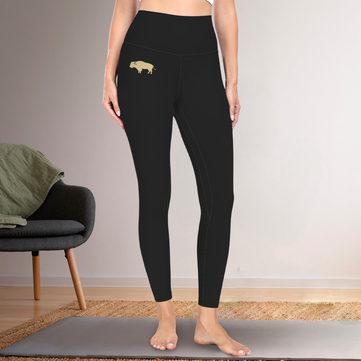 Black Buffalo Active Leggings