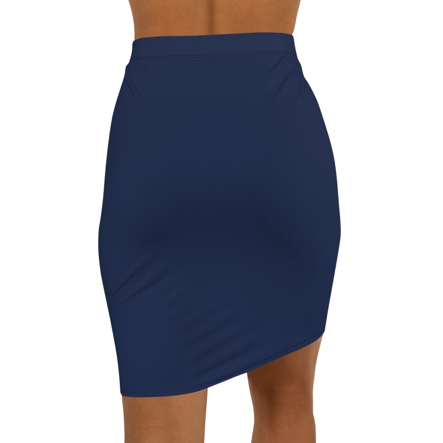 Tucson Blue Women's Mid-Waist Pencil Skirt