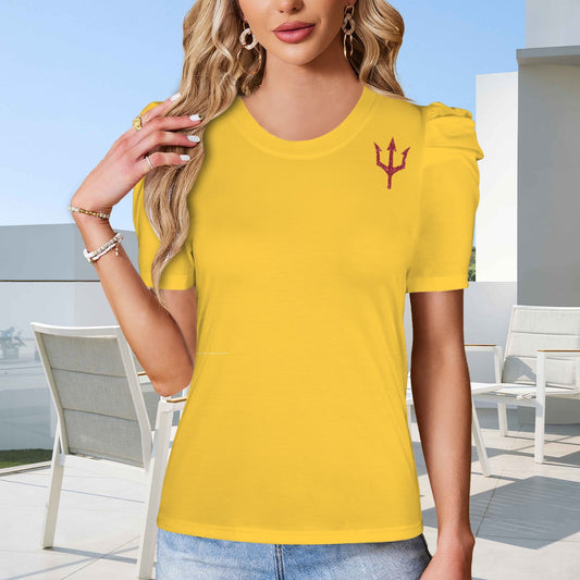 Glitter Trident Top, Gold