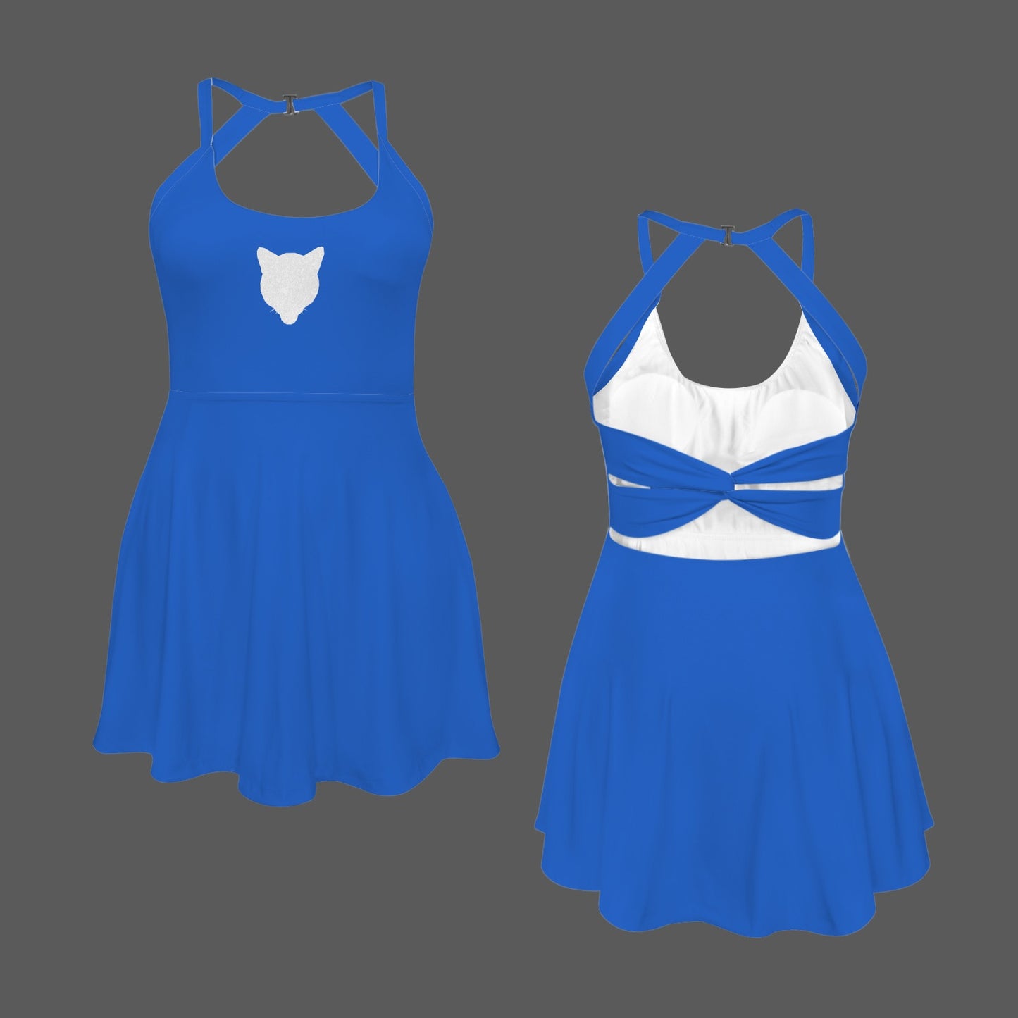 Provo Glitter Cougar Active Dress, Blue