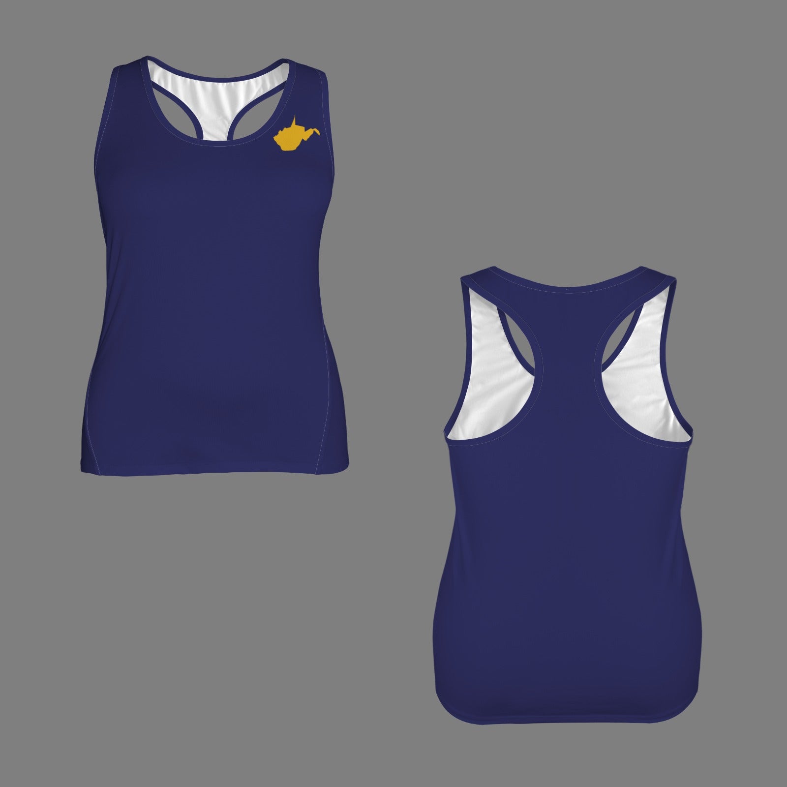 Blue WV Racerback Sports Top