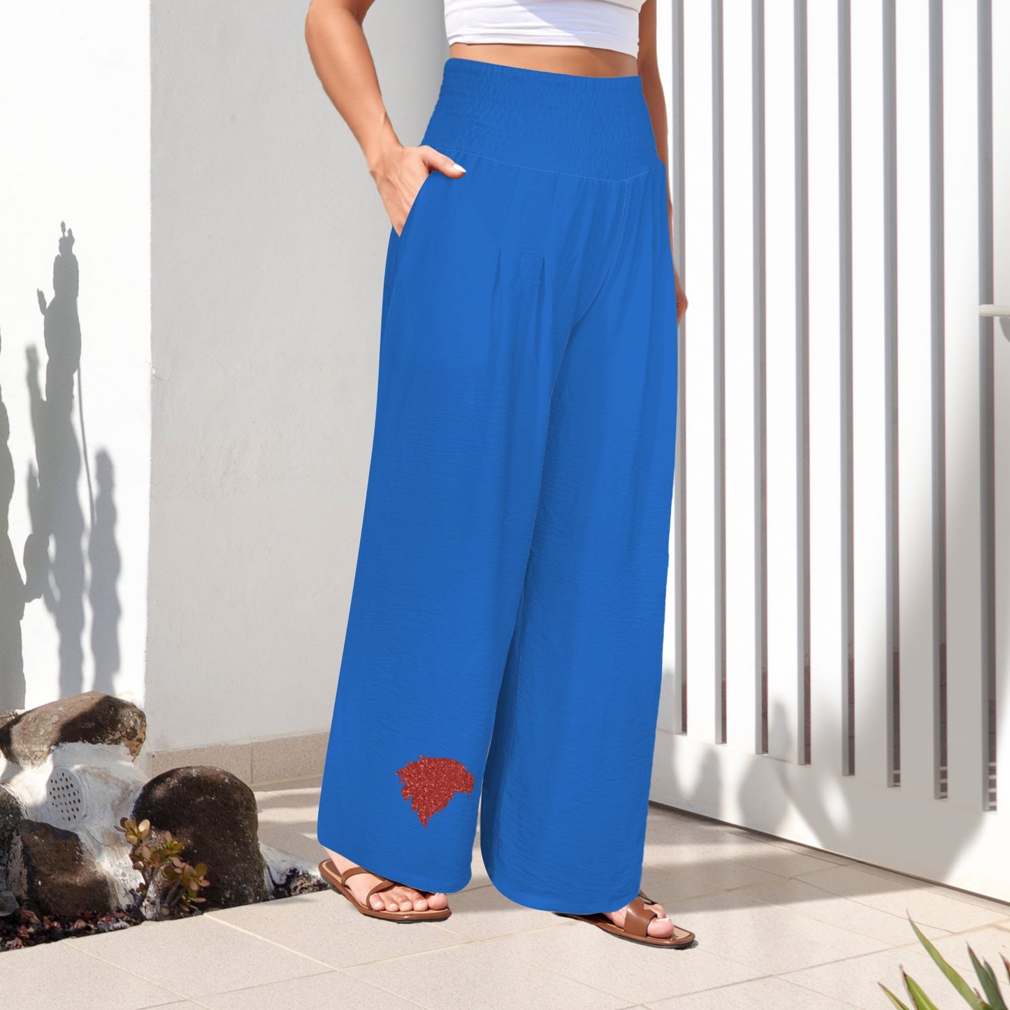 Glitter Jayhawk Pants, Blue