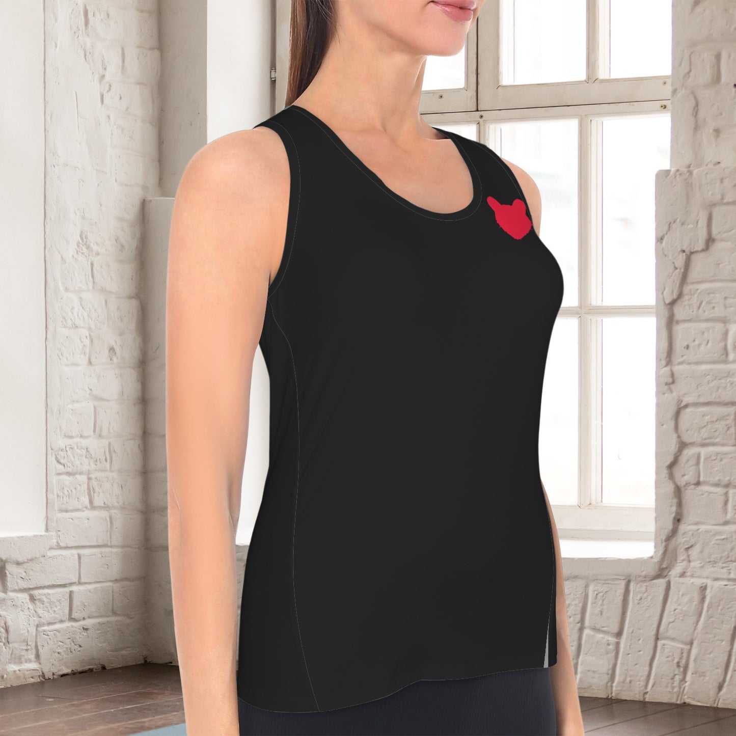 Black Bearcat Racerback Sports Top