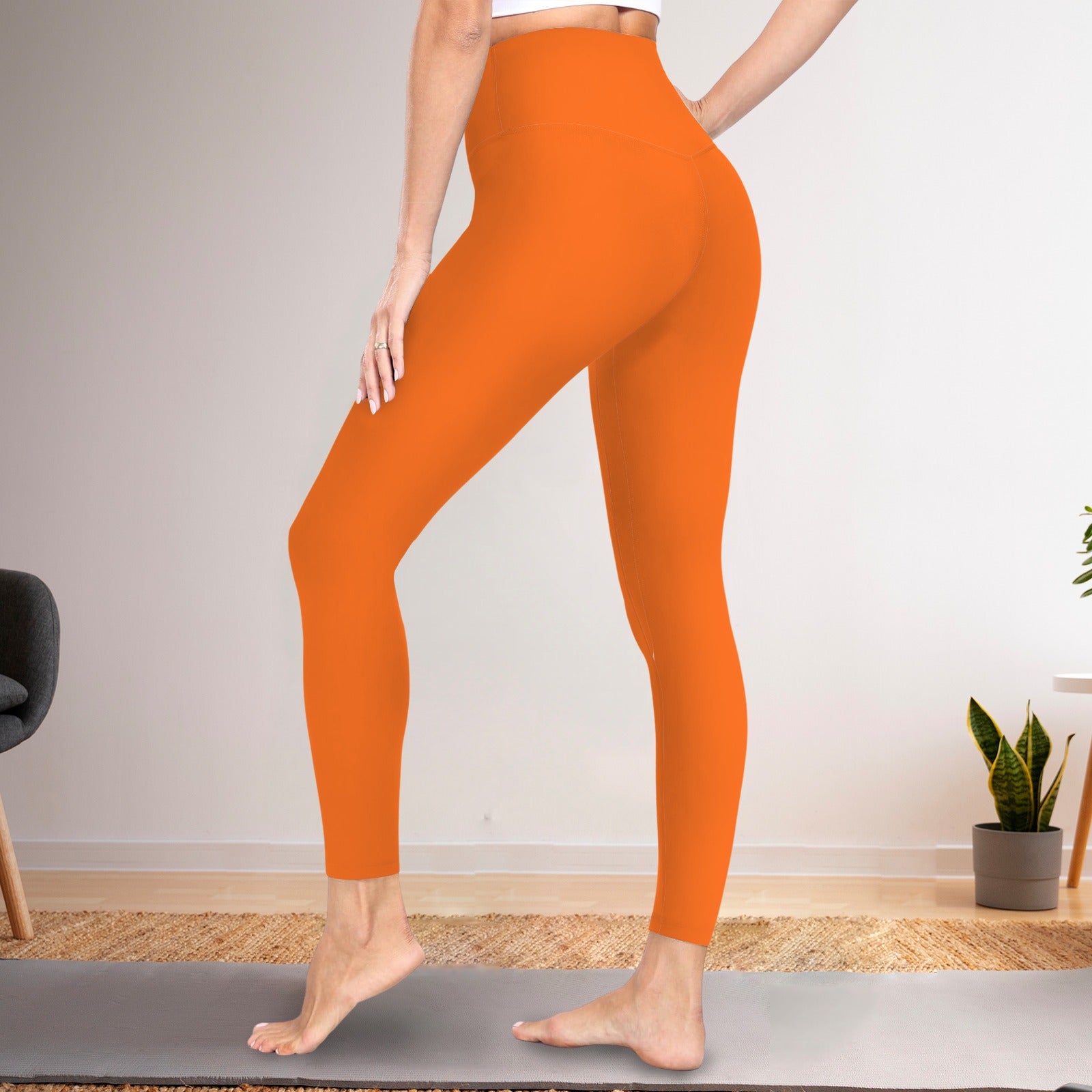 Orange Cowgirl Active Leggings