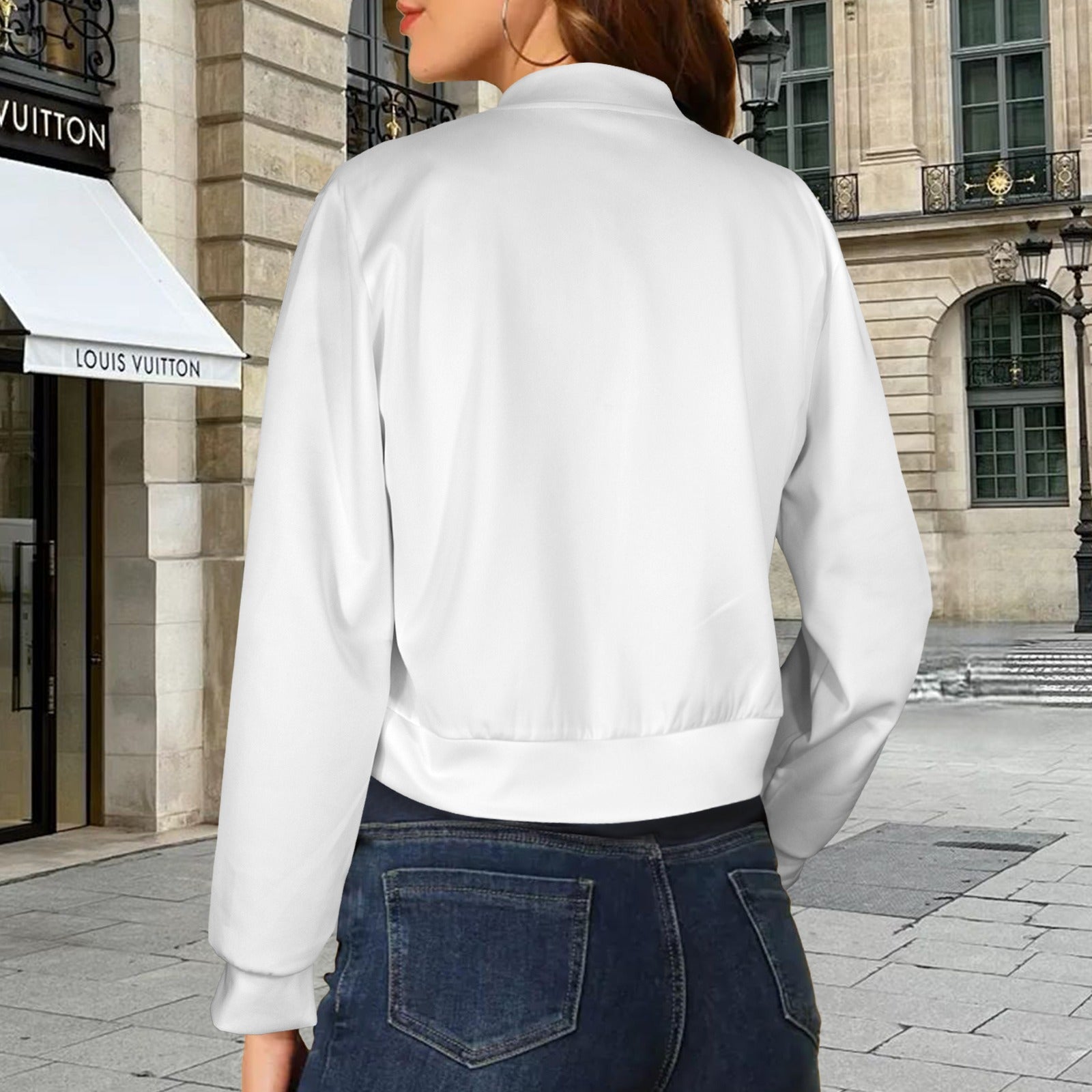 White Wildcat Bomber Jacket