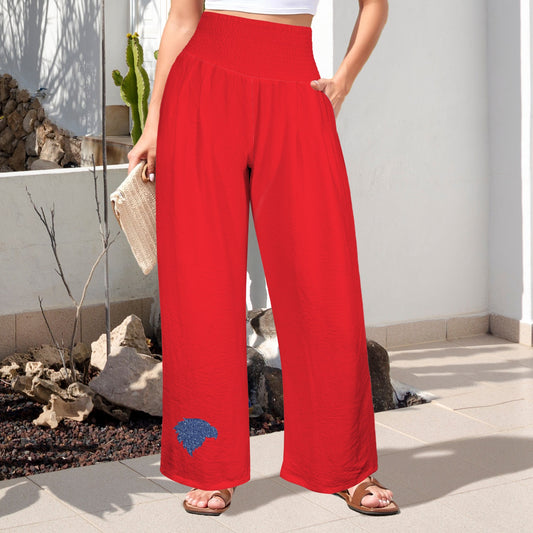 Glitter Jayhawk Pants, Crimson